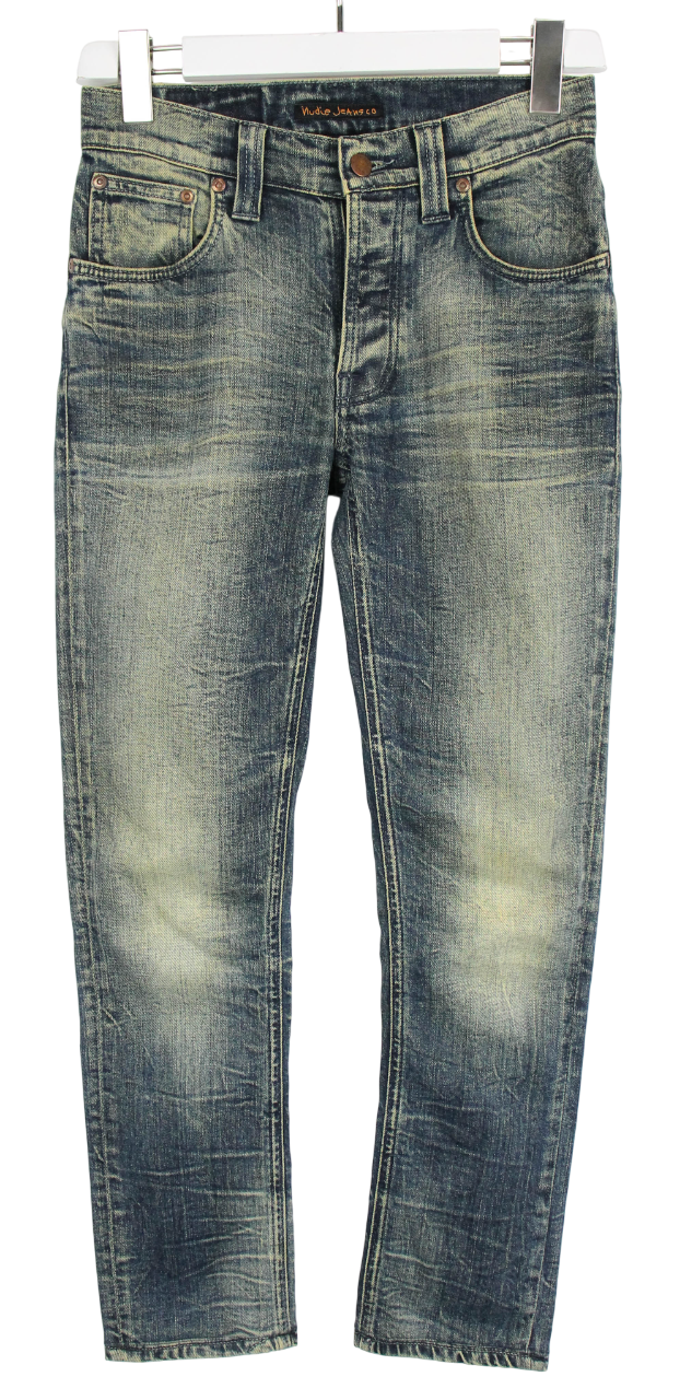 Nudie Jeans GRIMTIM CRINKLE GREY ほぼ新品 ヌーディージーンズ NUDIE Grim Tim Org. Worn Crinkle Jeans Men\u0027s W28 L28 Aged Look